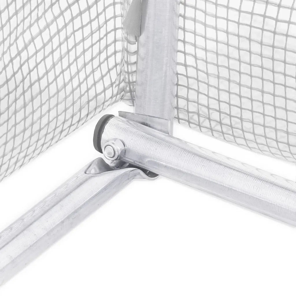 Serra con Telaio in Acciaio Bianco 72 m² 18x4x2 m 3188079