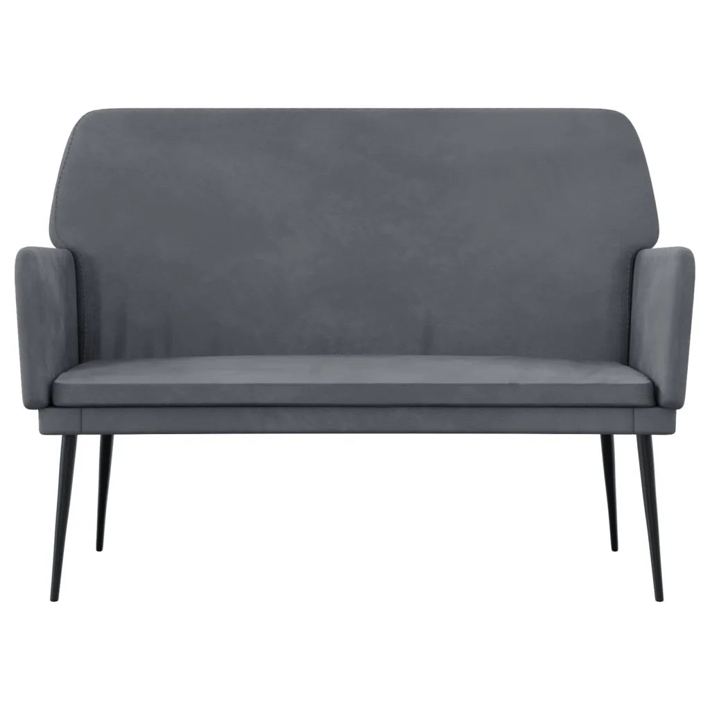 Panca Grigio Scuro 108x79x79 cm in Velluto CFW3747735
