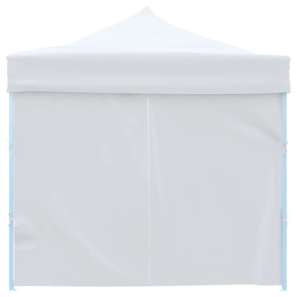 Tenda Pieghevole Pop-Up con 8 Pareti Laterali 3x9 m Bianca 48874