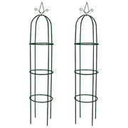 Set Torri ad Arco 2 pz per Piante Rampicanti da Giardino CFW2461839