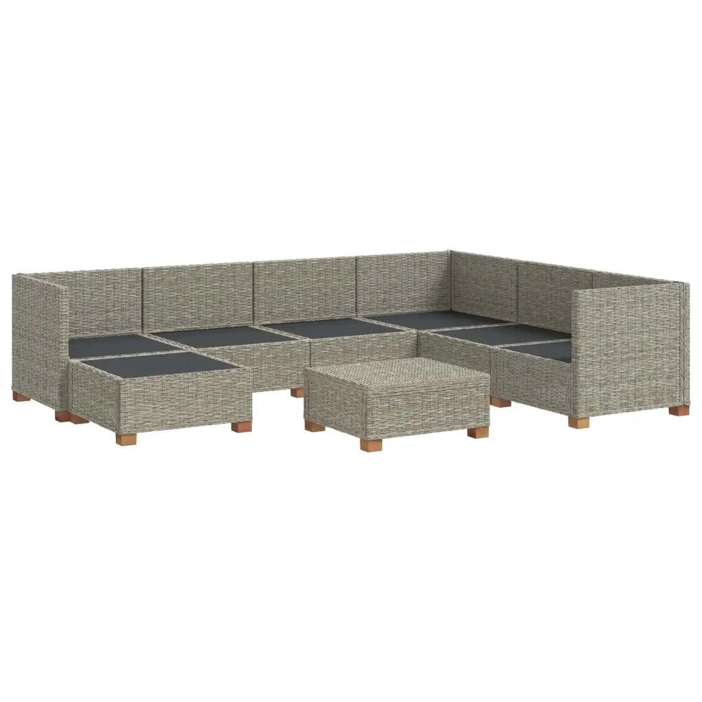 8 pz Set Lounge in Rattan con Cuscini GENDT Rattan naturale 3429863