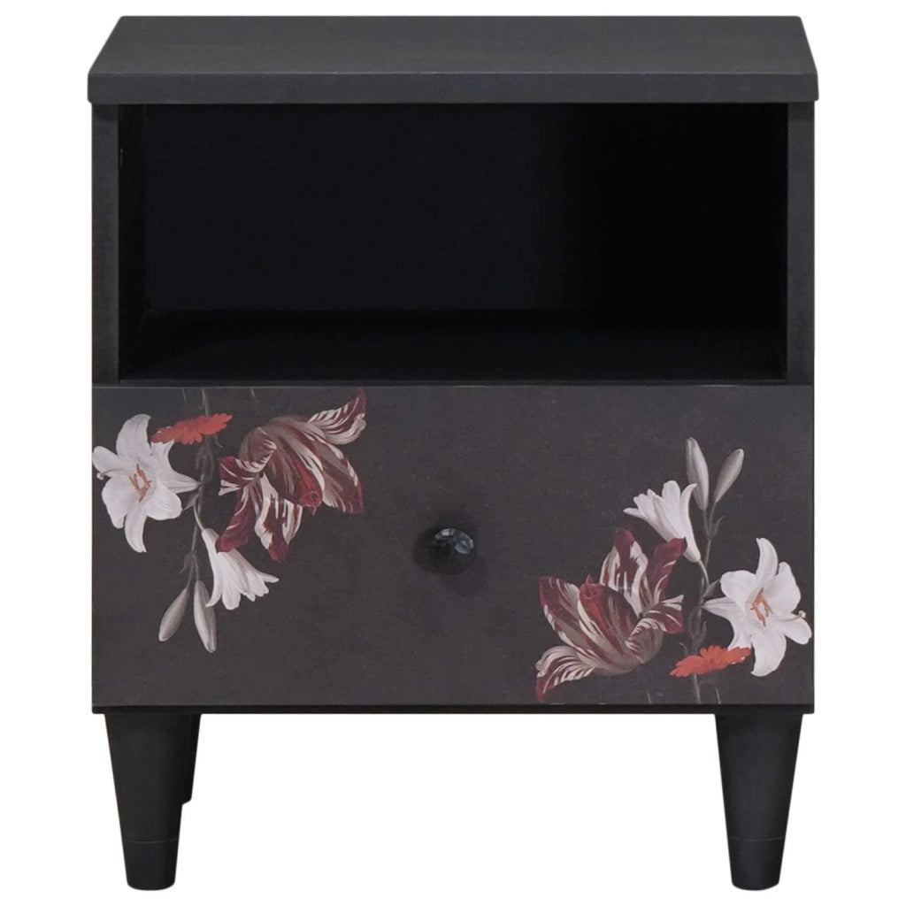 Comodino | Armadio da Notte | Mobiletto da notte Marrone 40 x 33 x 46 cm Legno di mango massello