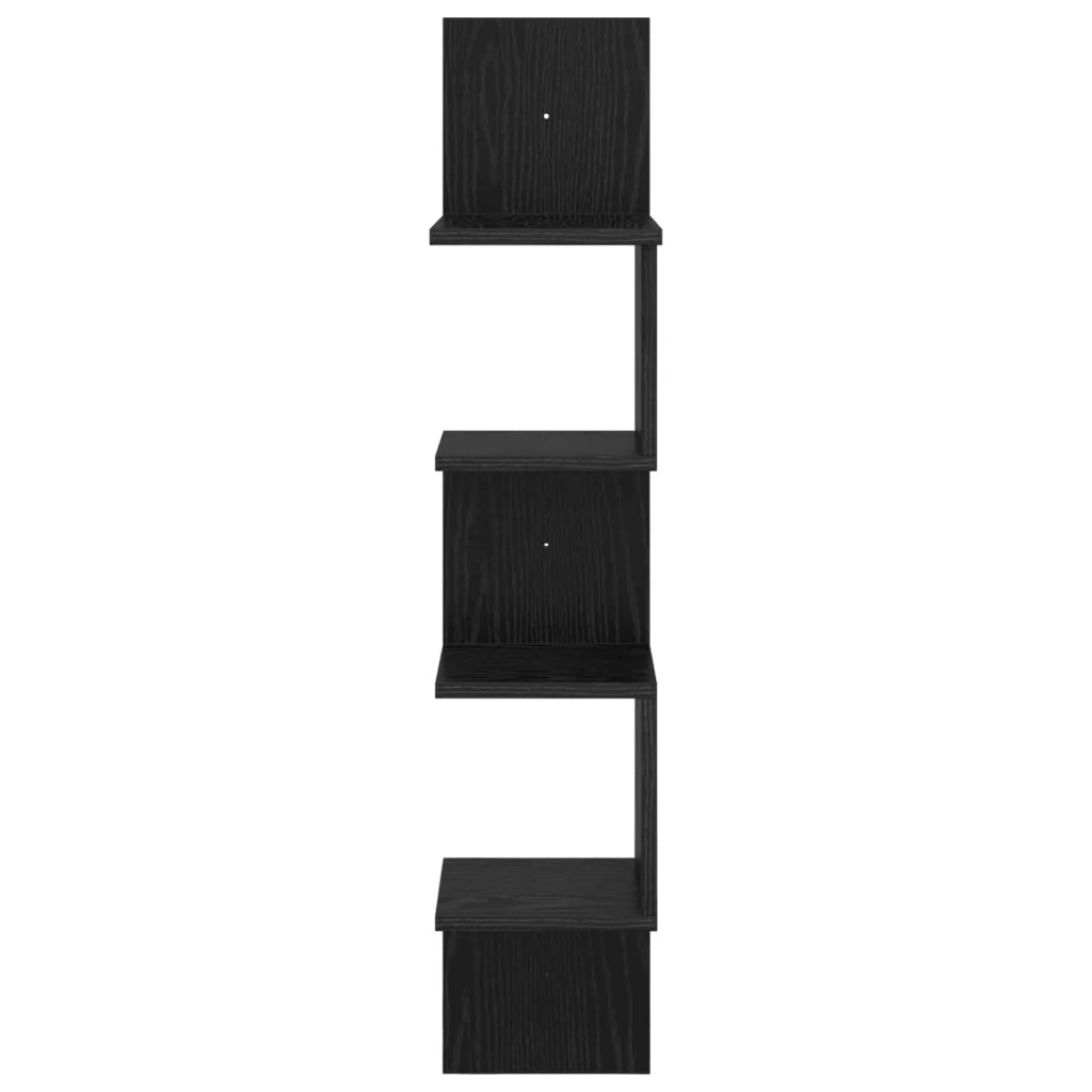 Scaffale da parete A parete Rovere Nero 32 x 21 x 107 cm 8012133
