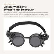 Occhiali da Sole Vintage Stile - Impermeabili per Bicicletta - Lenti Nere/Chiarissime - Pads Nasali Regolabili - Materiale ABS Duraturo - Progettazione Unica