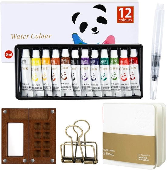 Set di smalti a olio - leggero e portatile - set da 1 - legno di noce