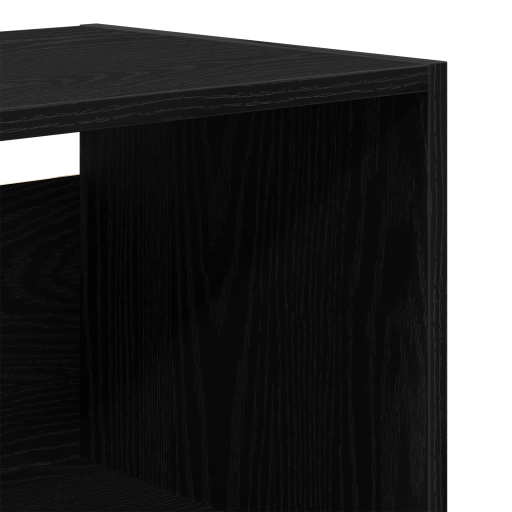Highboard  in quercia nera 69.5x34x180 cm in legno ingegnerizzato