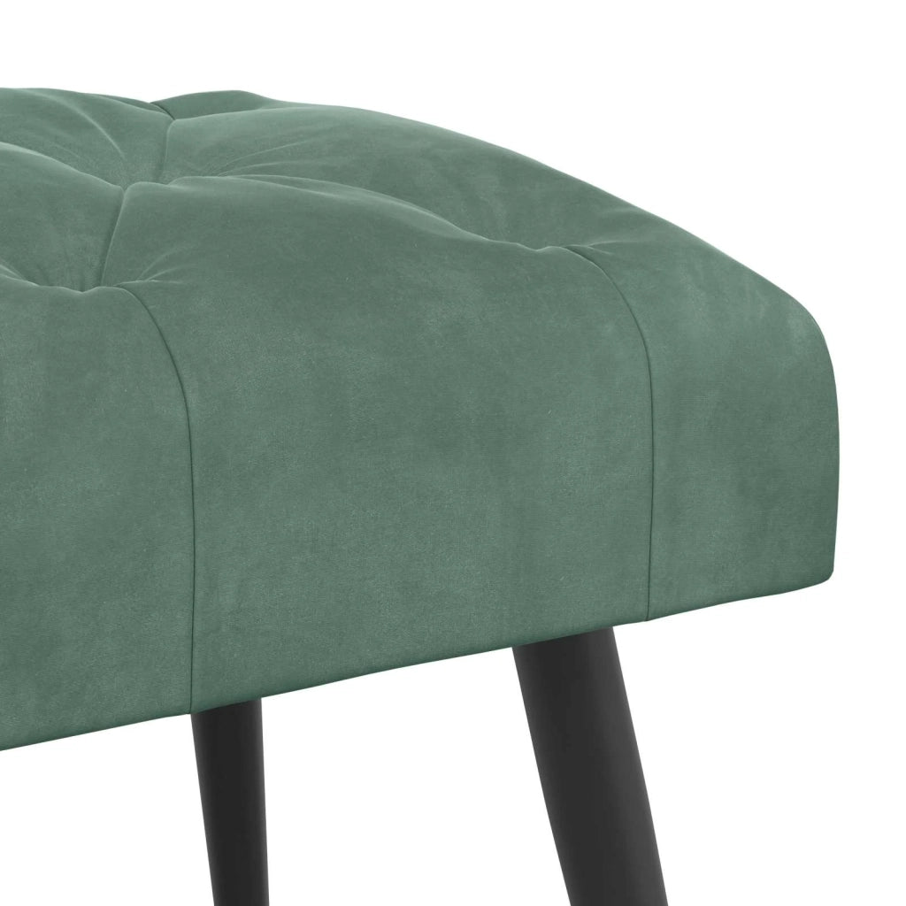 Panchina con bottoni imbottiti Verde Mare 80 x 40 x 46 cm 42038568