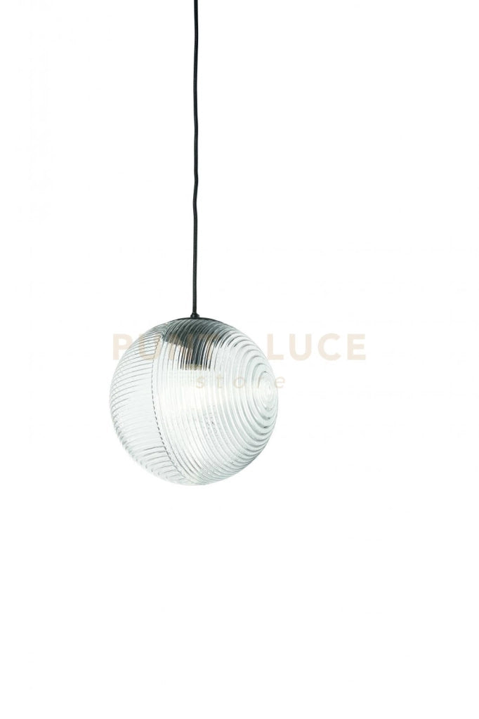 SOSPENSIONE VETRO BELLA 2 TRASPARENTE D.24CM H.26CM 1 LUCE ATTACCO E27