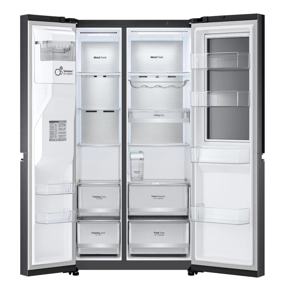 LG GSXV91MCAE InstaView Frigorifero Side by Side 635 L 179 cm Classe E 36 dB No Frost Wi-Fi Door in Door colore Nero