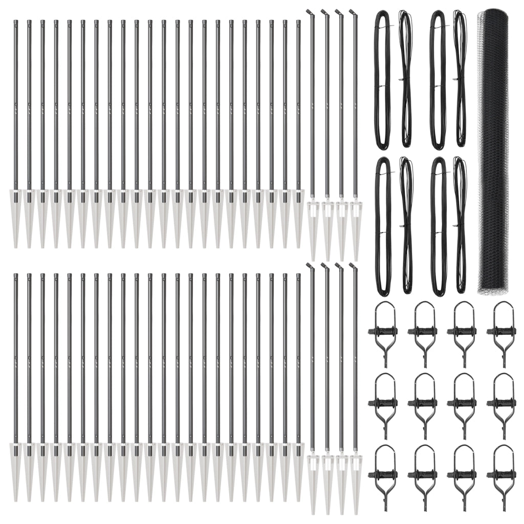 Recinzione Esagonale  Grigia 1.5x100 m Acciaio