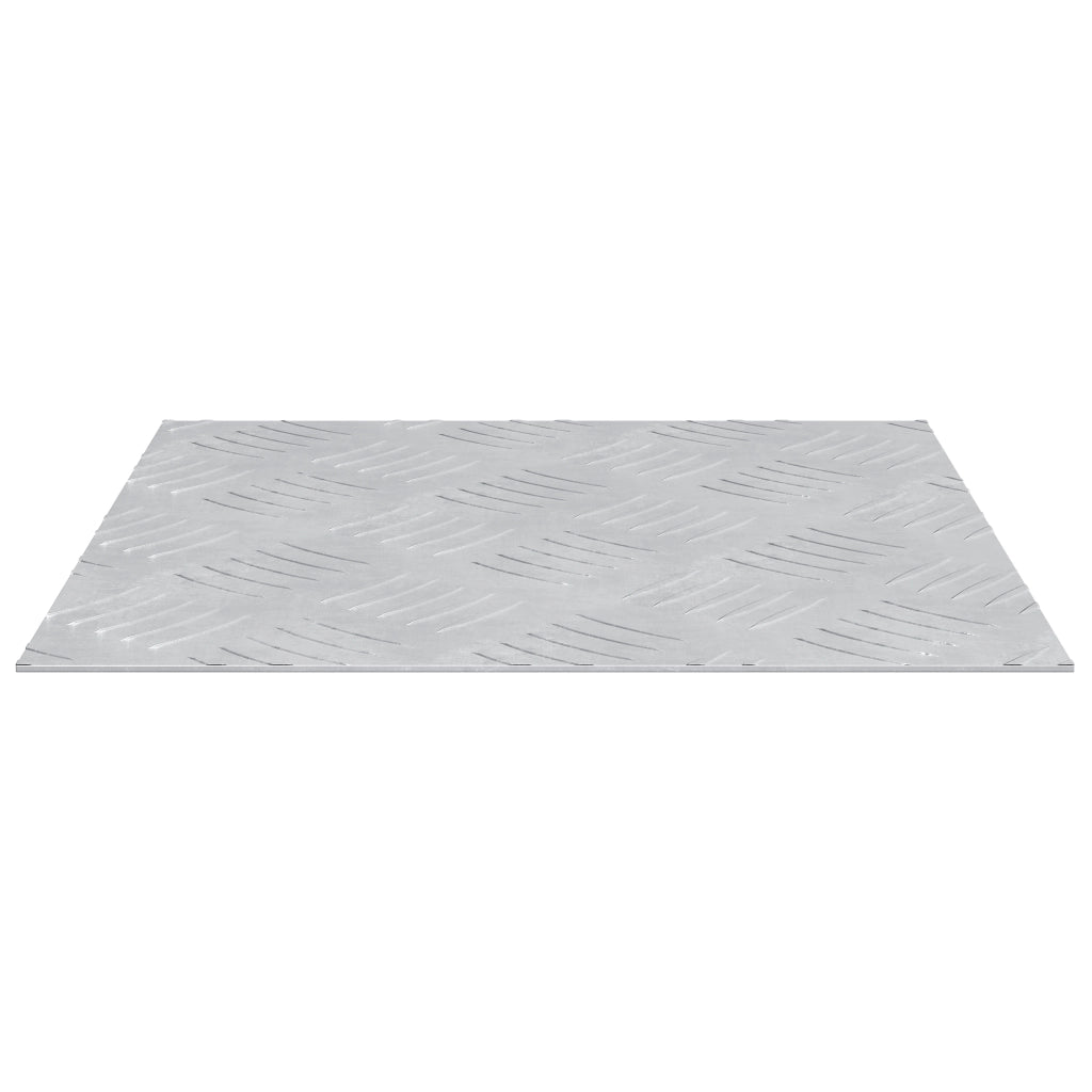 Piastre in Alluminio a Quadretti 2 pz Antiscivolo 30x30 cm