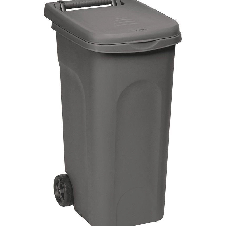 Bidone Urban Con Ruote 80Lt Grigio