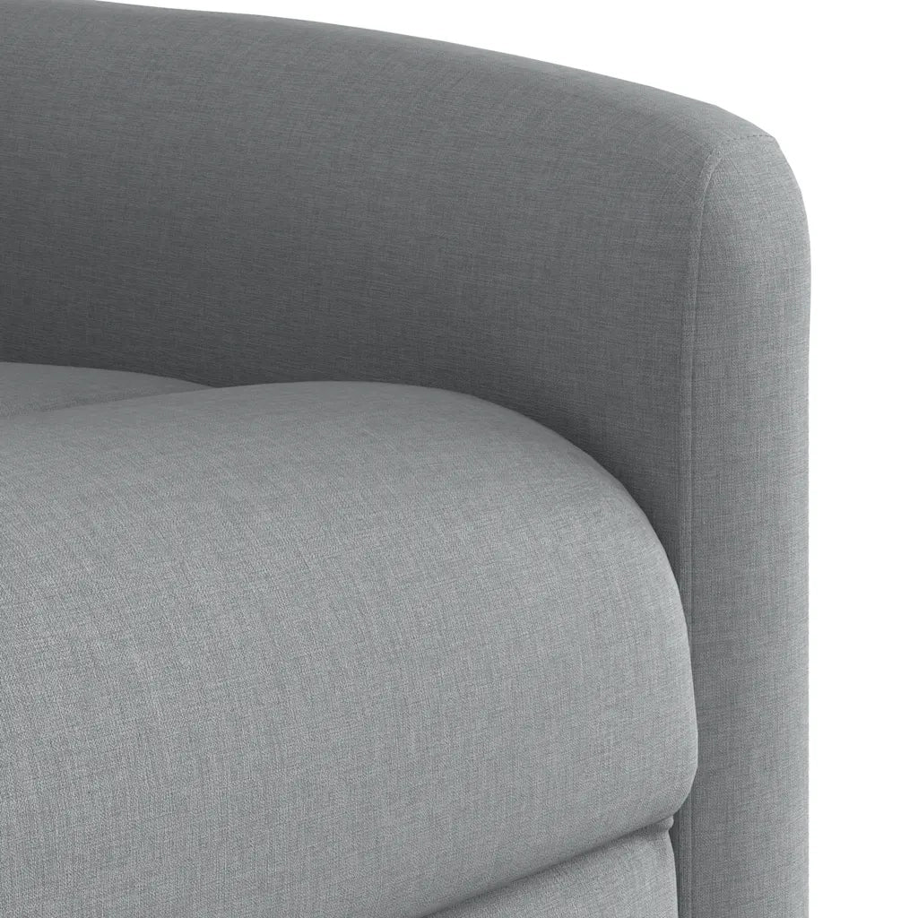 Divano Sedia-Poltrona Reclinabile in Tessuto Grigio Chiaro 885930
