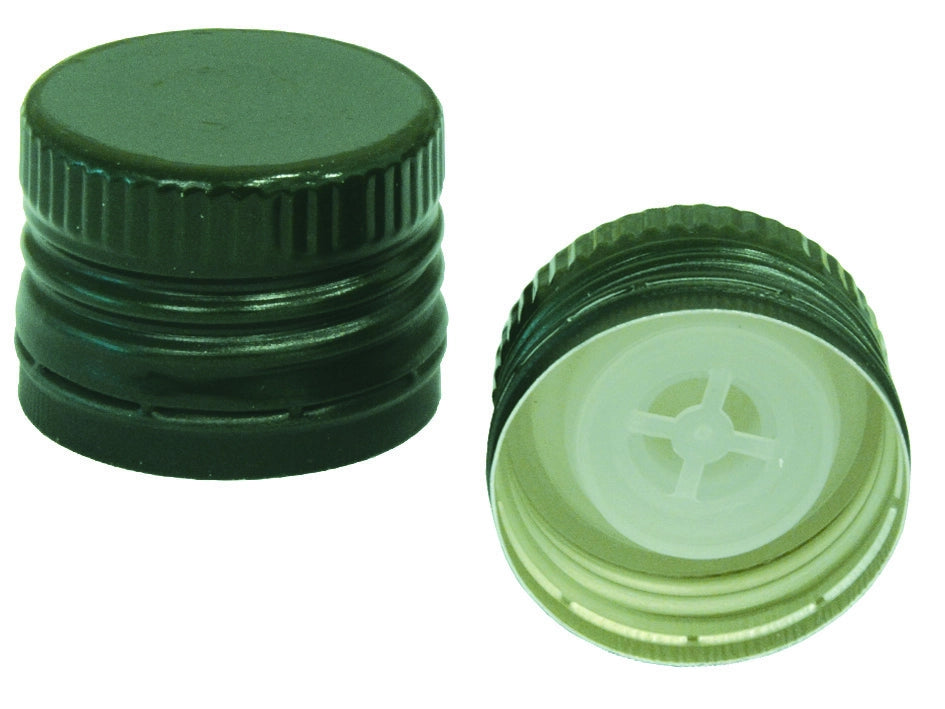 TAPPO IN METALLO PER BOTTIGLIA MARASCA MM.31,5 CON VERSATORE- - mm.31,5x24h. - 100 pezzi