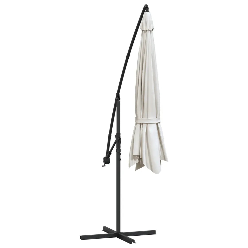 Ombrellone a sbalzo 3,5 m bianco sabbia cod mxl 22800