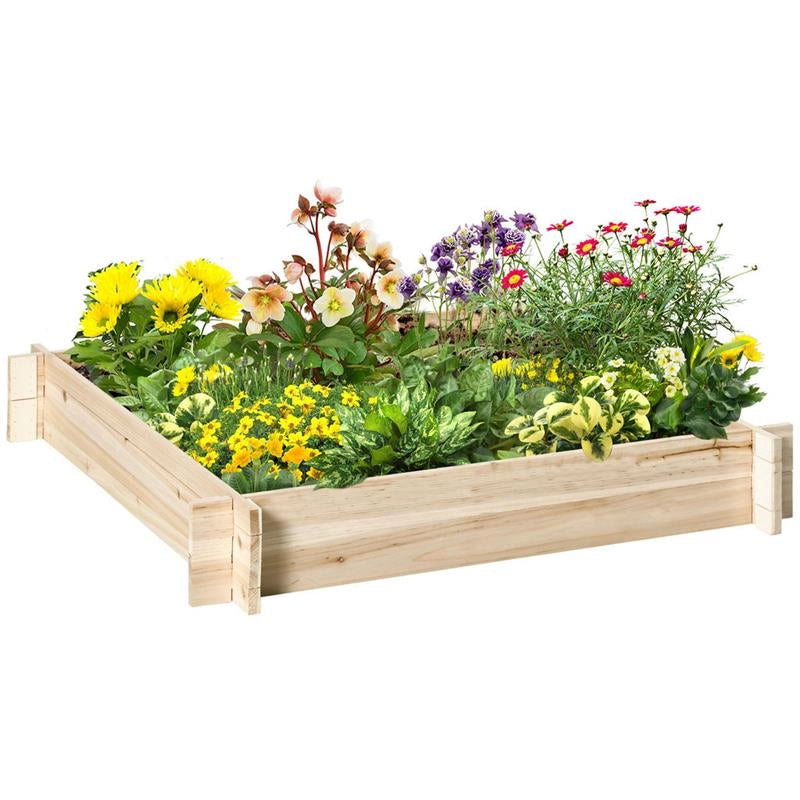 LETTO PER ORTO E GIARDINO IN LEGNO DI ABETE 100 X 100 X 16CM