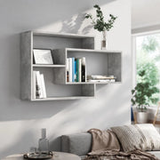 Wall Shelves, Concrete Grey, 104x20x58.5 Cm, Wood-based Material