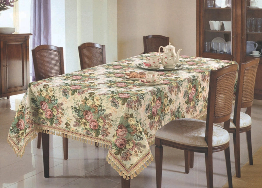 Copritavolo Jacquard Disegno Floreal By Suardi - 150x150 - Floreal