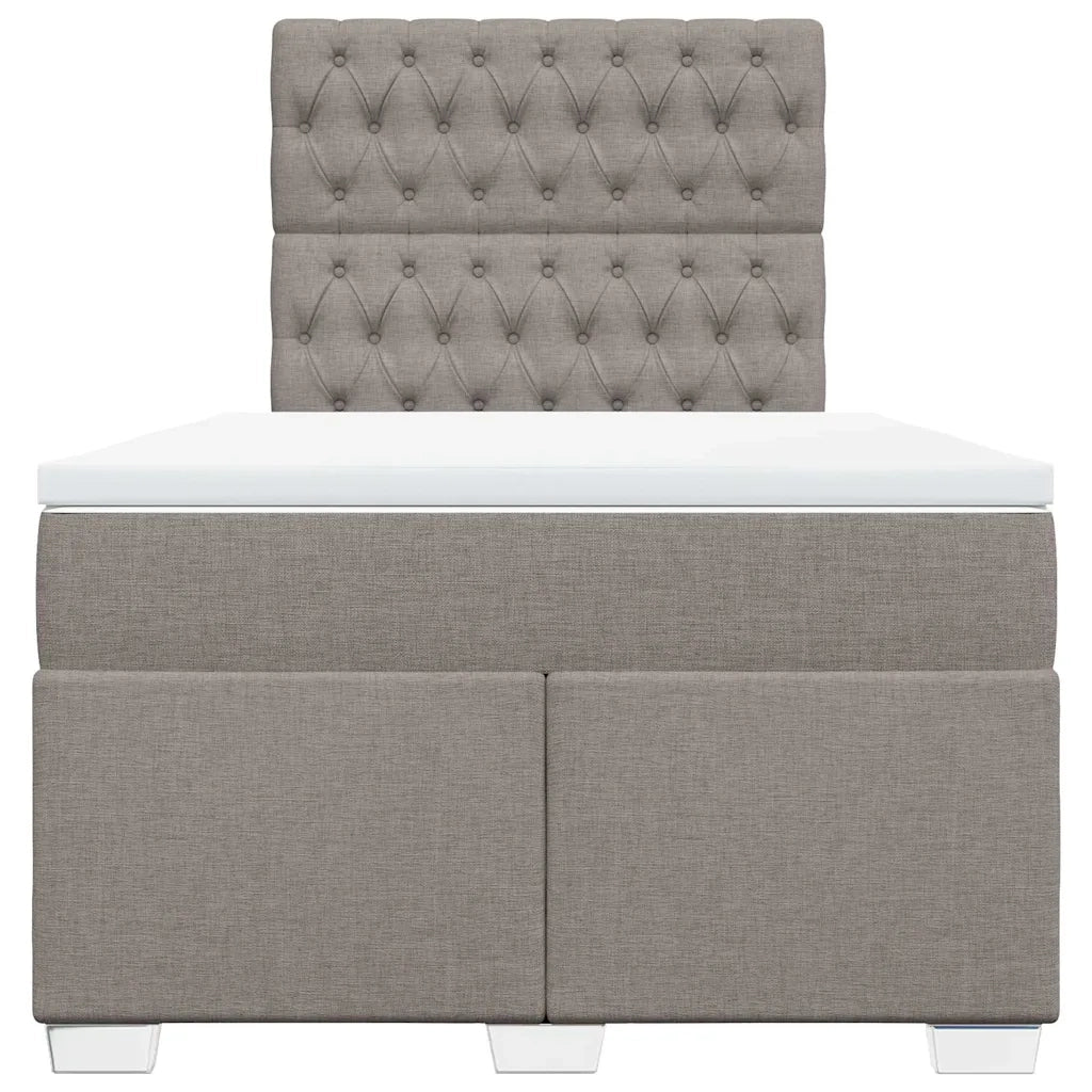 Giroletto a Molle con Materasso Tortora 120x190 cm in Tessuto 3290438