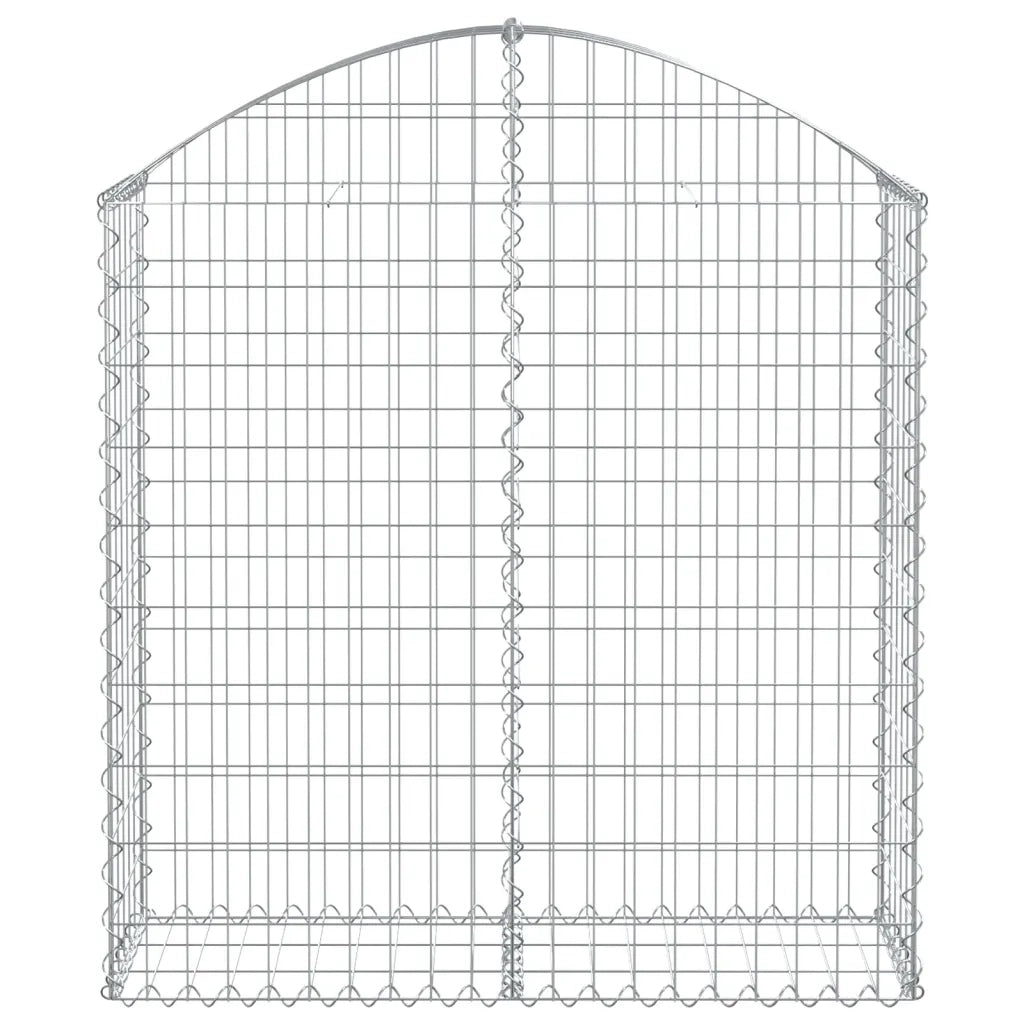Cesto Gabbione ad Arco 100x30x100/120 cm Ferro Zincato 153425