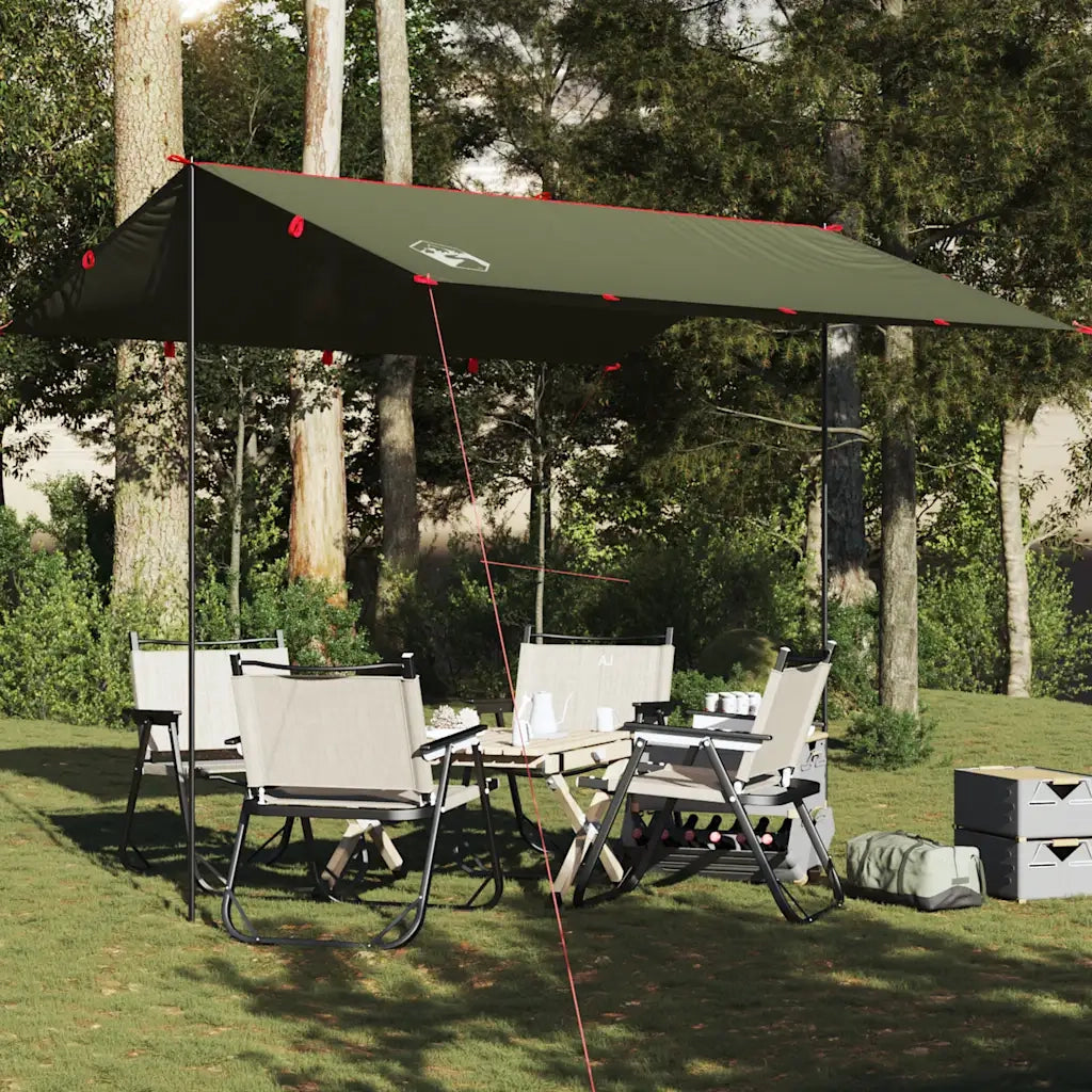 Telone da Campeggio Verde Oliva 306x306 cm Impermeabile 4009591
