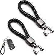 Catenella da chiave 2 pezzi Catenelle per uomini e donne Regali per la famiglia Accessori per l'auto Nero