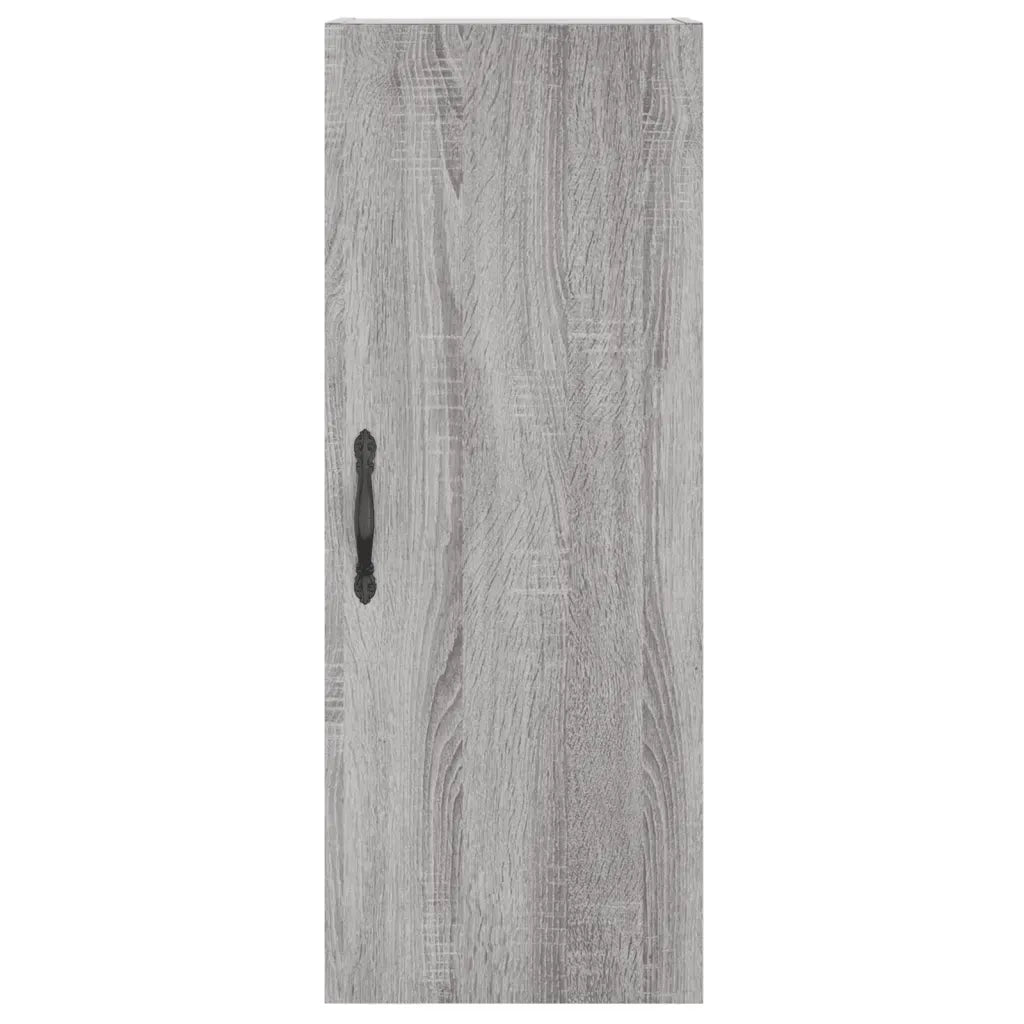 vidaXL Credenza Grigio Sonoma 34,5x34x180 cm in Legno Multistrato