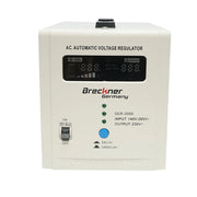 Stabilizzatore di tensione automatico 3000VA con relè monofase, 2 prese schuko 230V, display LCD Breckner Germany