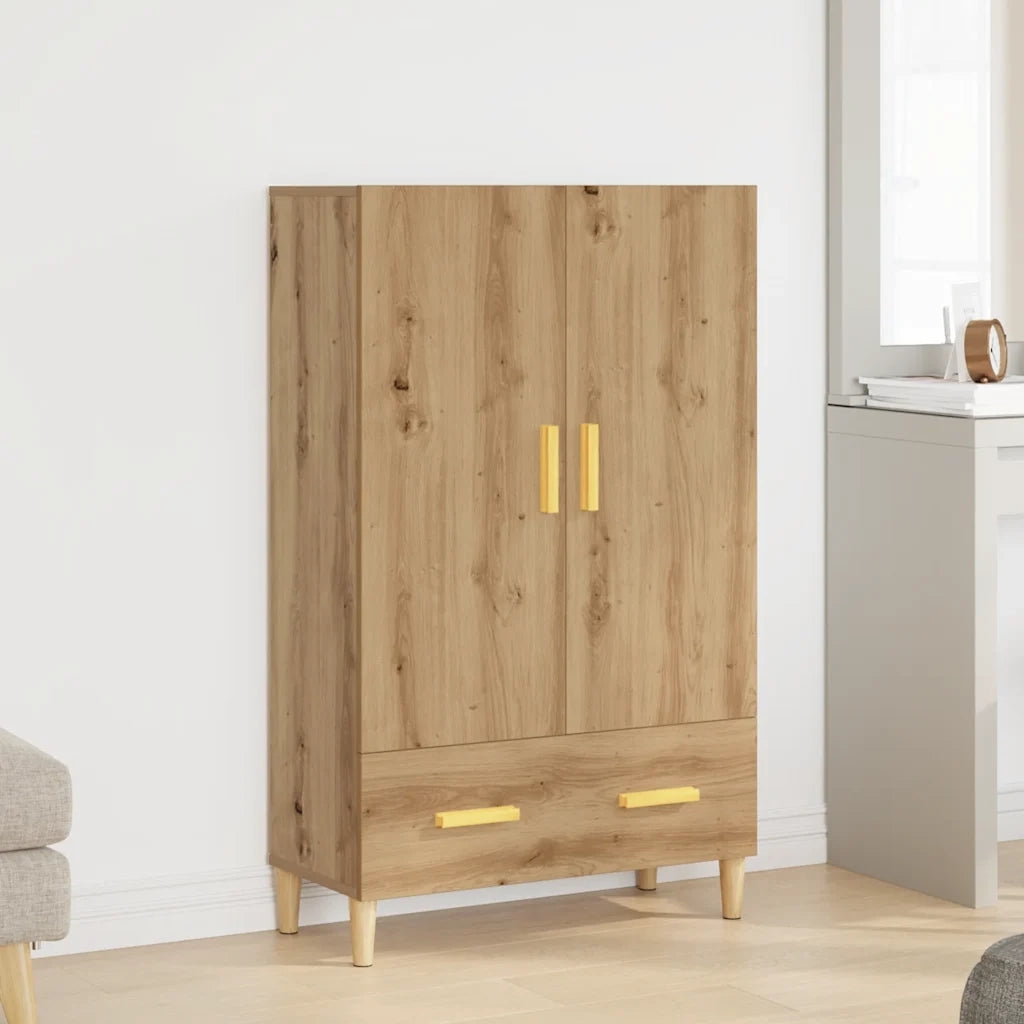 Credenza Rovere Artigianale 70x31x115 cm in Legno Multistrato 856915