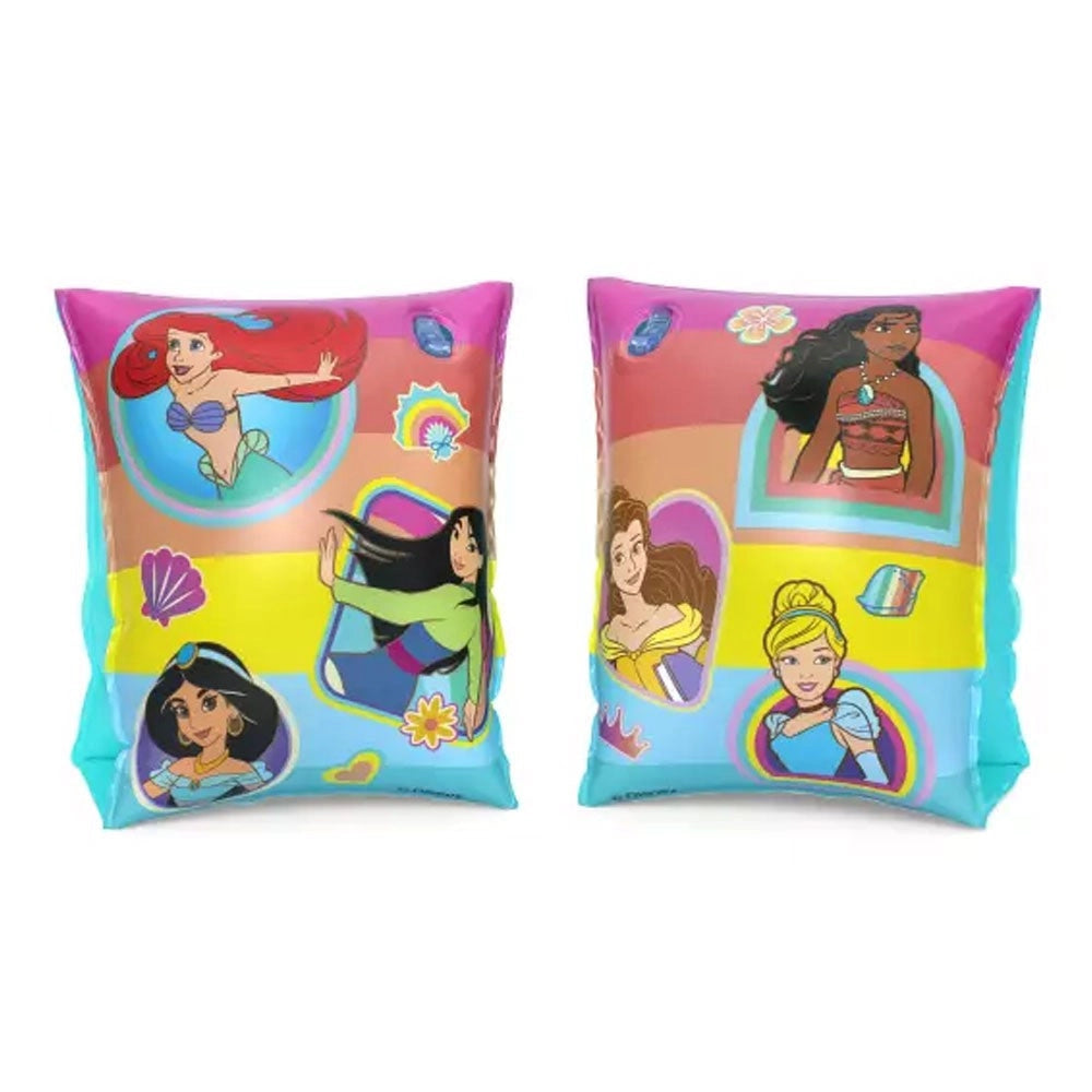 Braccioli Per Il Mare Da Principessa Per Bambine Spiaggia Piscina Nuoto 23x15 Cm         