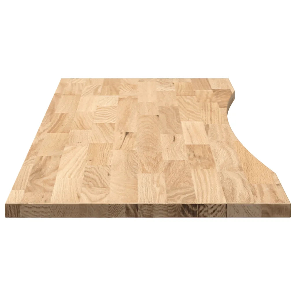 Piano Scrivania 140x60x2,5 cm Rovere Massello Non Trattato 4009015