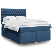 Giroletto a Molle con Materasso Blu 140x190 cm in Tessuto 3293588
