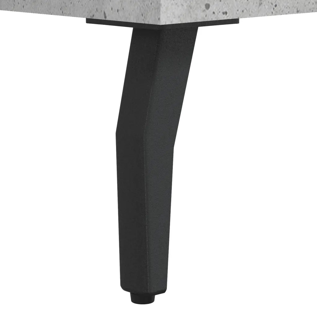 Comodino | Armadio da Notte | Mobiletto da notte Grigio Cemento 40x35x47,5 cm in Legno Multistrato