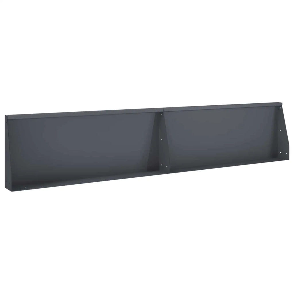 Muro di contenimento 2 pz 100 x 12 x 50 cm Acciaio Antracite 8015152