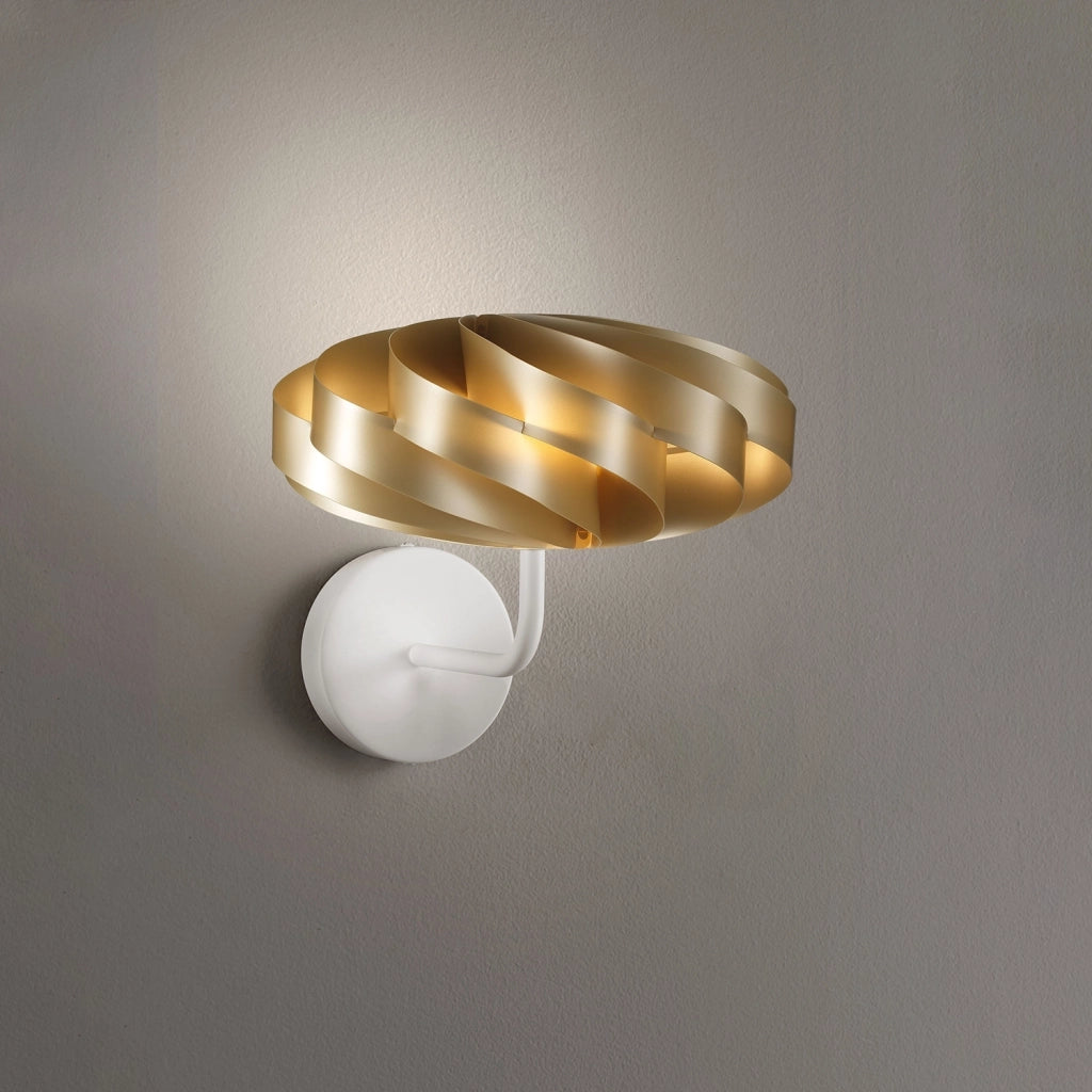 Applique Moderna Flat Polilux ® New Gold E Metallo 1 Luce E14