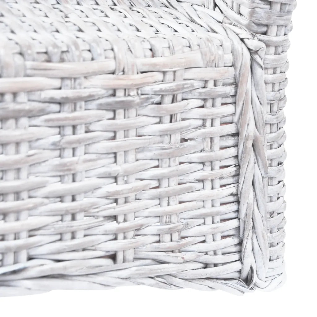 Sedie da Pranzo 6 pz Marrone Chiaro in Rattan Kubu e Mango 275466