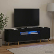 Mobile TV LED Nero Legno ingegnerizzato 897126