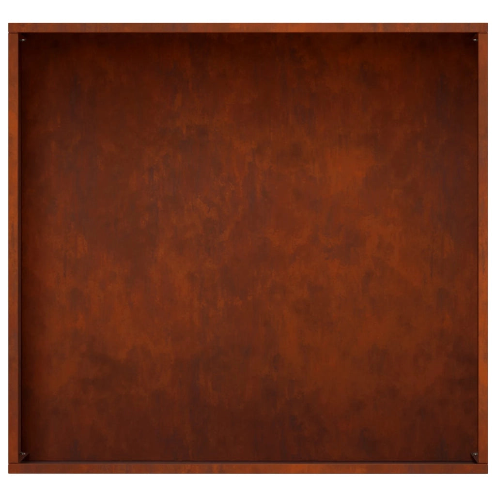 Vaso da giardino 2 pz Ruggine 50 x 50 x 75 cm Acciaio Corten 8005777