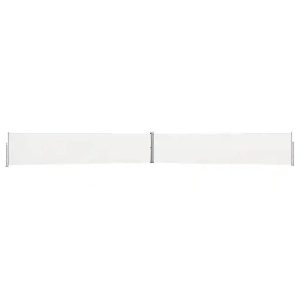 Tenda Laterale Retrattile per Patio-Tenda parasole per balcone 140x1200 cm Crema