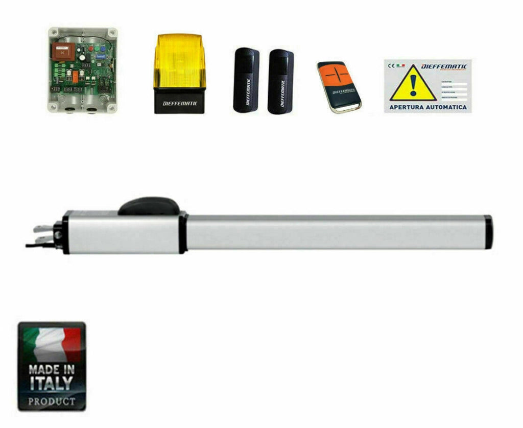 KIT COMPLETO APRI CANCELLO A BATTENTE IDRAULICO 1 ANTA DI 3 METRI PH1 240 DFM