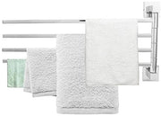 Asciugamani appoggiatore con maniglia regolabile in acciaio inossidabile - 40 cm - Bagno - Disegno compatto
