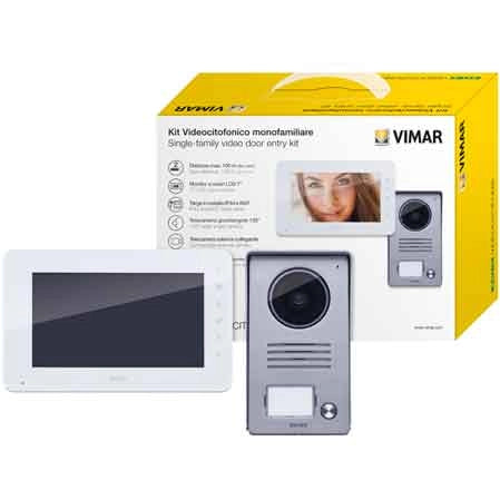 KIT VIDEOCITOFONO MONOFAMILIARE 'K40910' VIMAR Schermo 7 - VIMAR