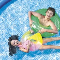 26166NP - Piscina Easy 457X107 Cm, Pompa Filtro, Scaletta Doppia, Telo Base, Copertura
