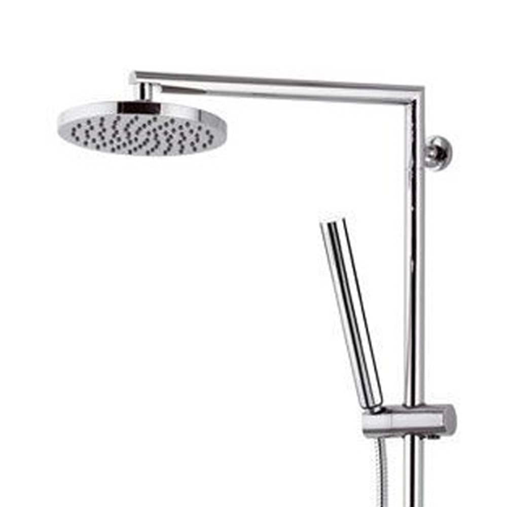 Corpo doccia suvi con colonna, doccetta ad 1 funzione e soffione 20cm, made in italy