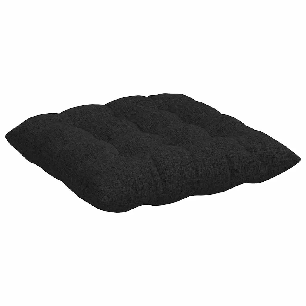 Cuscini per Seduta 4 pz | Cuscini per sedie Nero 40 x 40 x 6 cm Tessuto