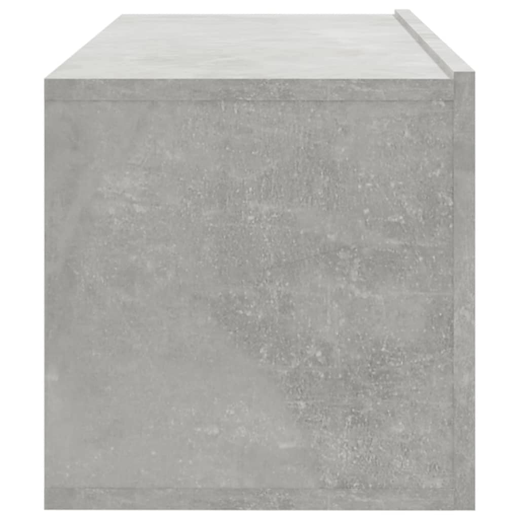 Mobile TV multimediale da parete mensola TV credenza TV per sala da pranzo soggiorno camera da letto 4 pezzi 100 x 30 x 30 cm grigio 02_0029053