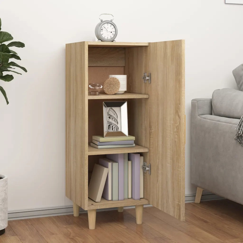 Credenza-Buffet-Armadio da cucina Rovere Sonoma 34,5x34x90 cm in Legno Multistrato 202346
