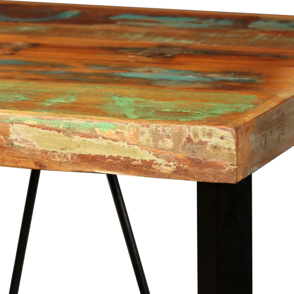 Tavolo da Bar in Legno Massello di Recupero 60x60x107 cm 245439