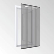 Porta finestra telescopica protezione insetti rete da zanzare lamellare - 120 cm grigio antracite