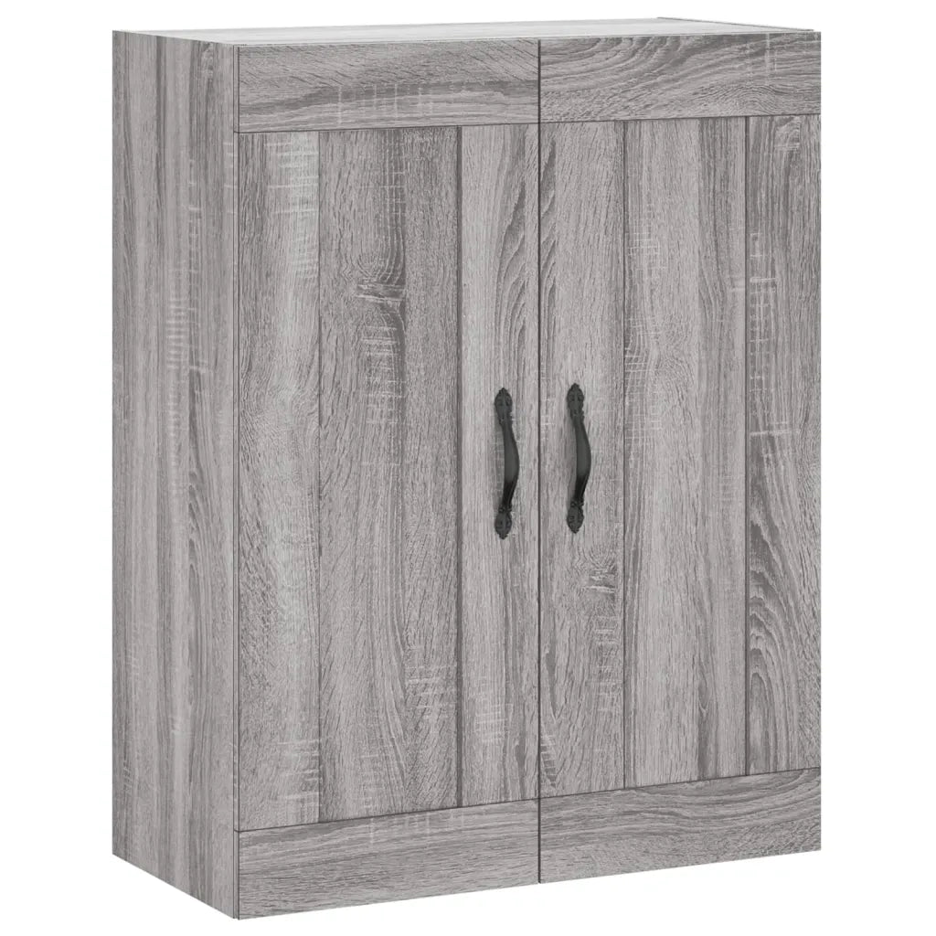 Credenza-Buffet-Armadio da cucina Grigio Sonoma 69,5x34x180 cm in Legno Multistrato 689431